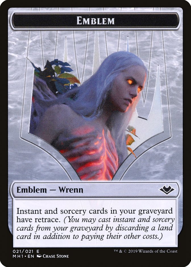 Elemental (008) // Wrenn and Six Emblem (021) Double-Sided Token [Modern Horizons Tokens] | Gate City Games LLC