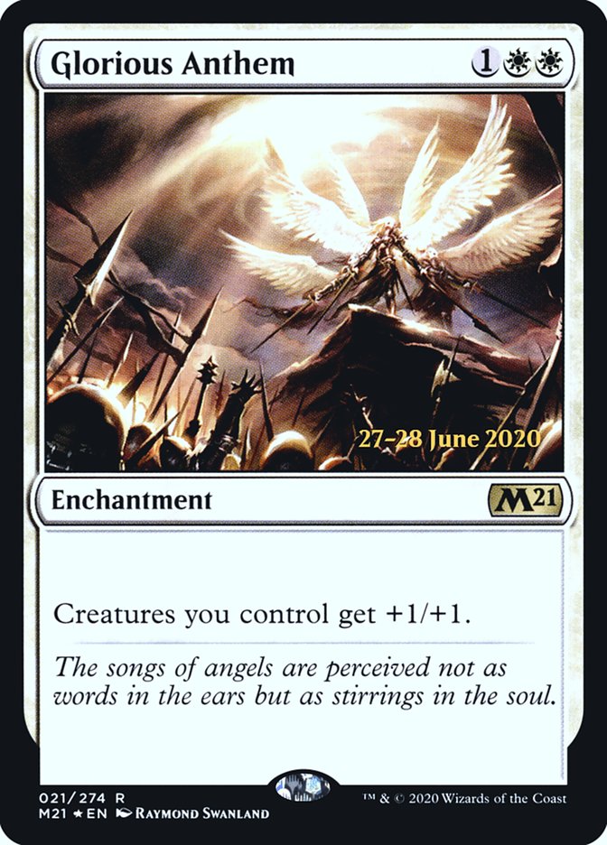 Glorious Anthem [Core Set 2021 Prerelease Promos] | Gate City Games LLC