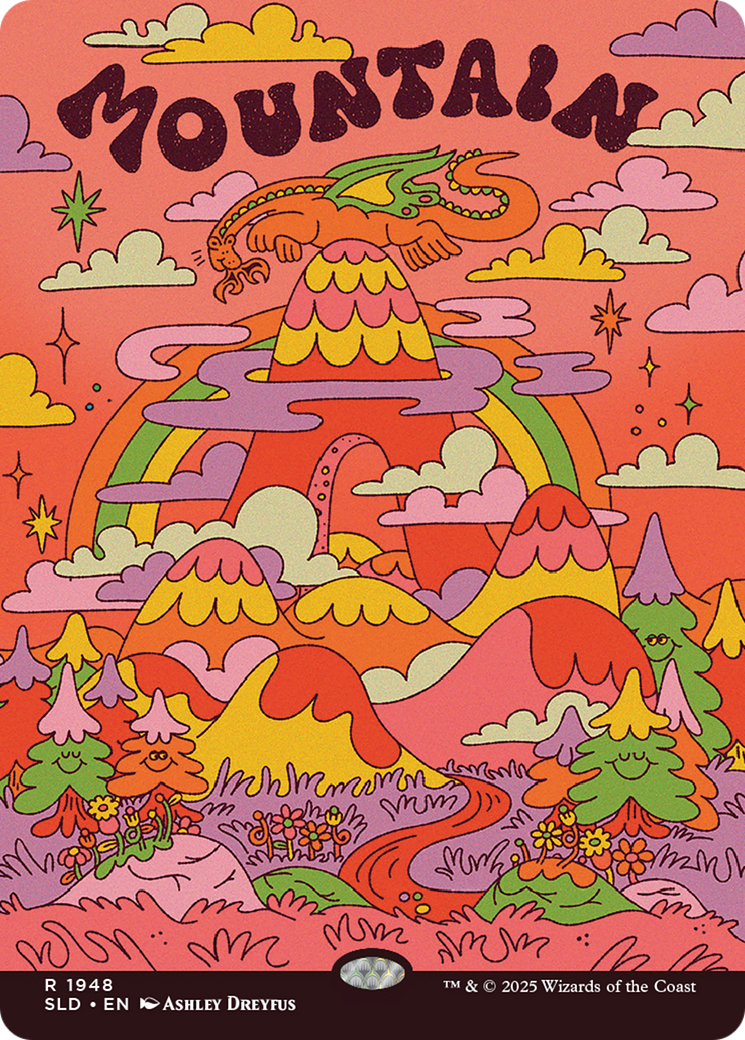 Mountain (1948) (Rainbow Foil) [Secret Lair Drop Series] | Gate City Games LLC