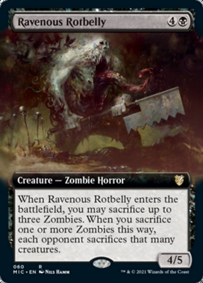 Ravenous Rotbelly (Extended Art) [Innistrad: Midnight Hunt Commander] | Gate City Games LLC