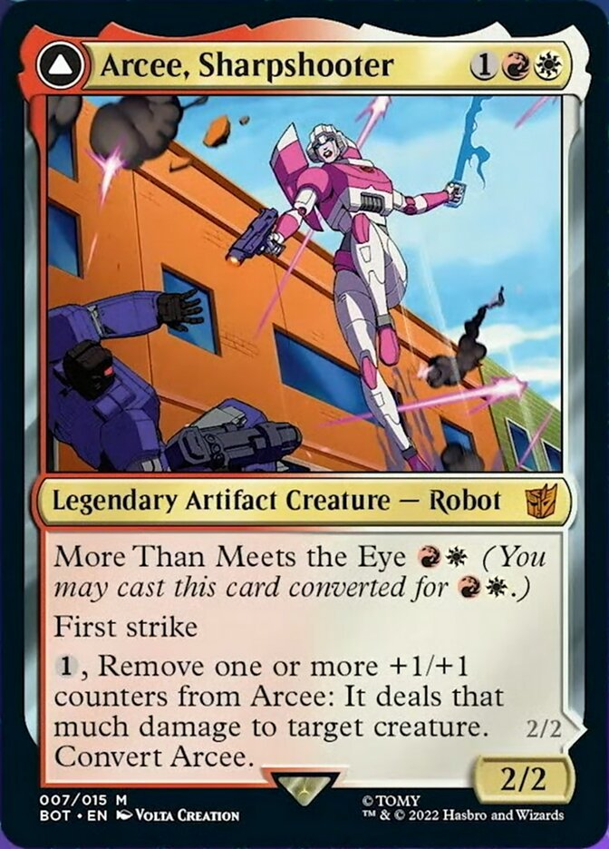 Arcee, Sharpshooter // Arcee, Acrobatic Coupe [Transformers] | Gate City Games LLC