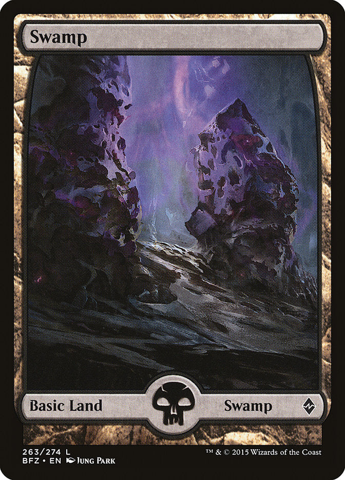 Swamp (263) (Full Art) [Battle for Zendikar] | Gate City Games LLC
