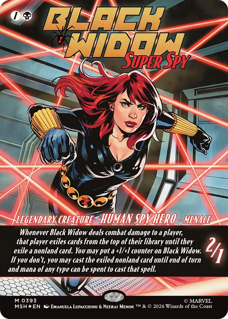 Black Widow, Super Spy (Borderless) (0393) [Marvel Super Heroes] | Gate City Games LLC