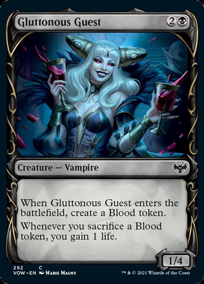 Gluttonous Guest (Showcase Fang Frame) [Innistrad: Crimson Vow] | Gate City Games LLC
