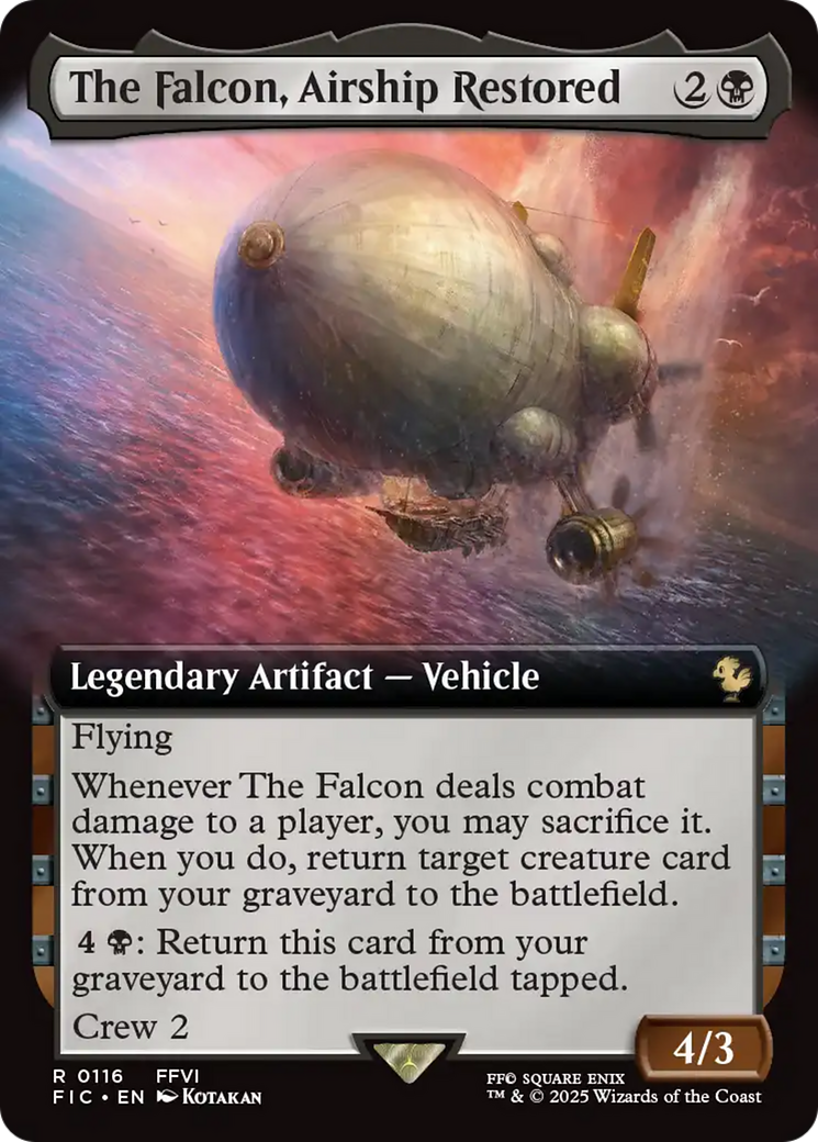 The Falcon, Airship Restored (Extended Art) [FINAL FANTASY Commander] | Gate City Games LLC
