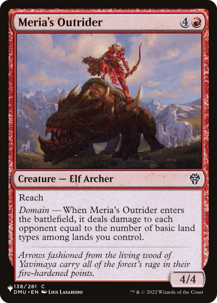 Meria's Outrider [The List Reprints] | Gate City Games LLC