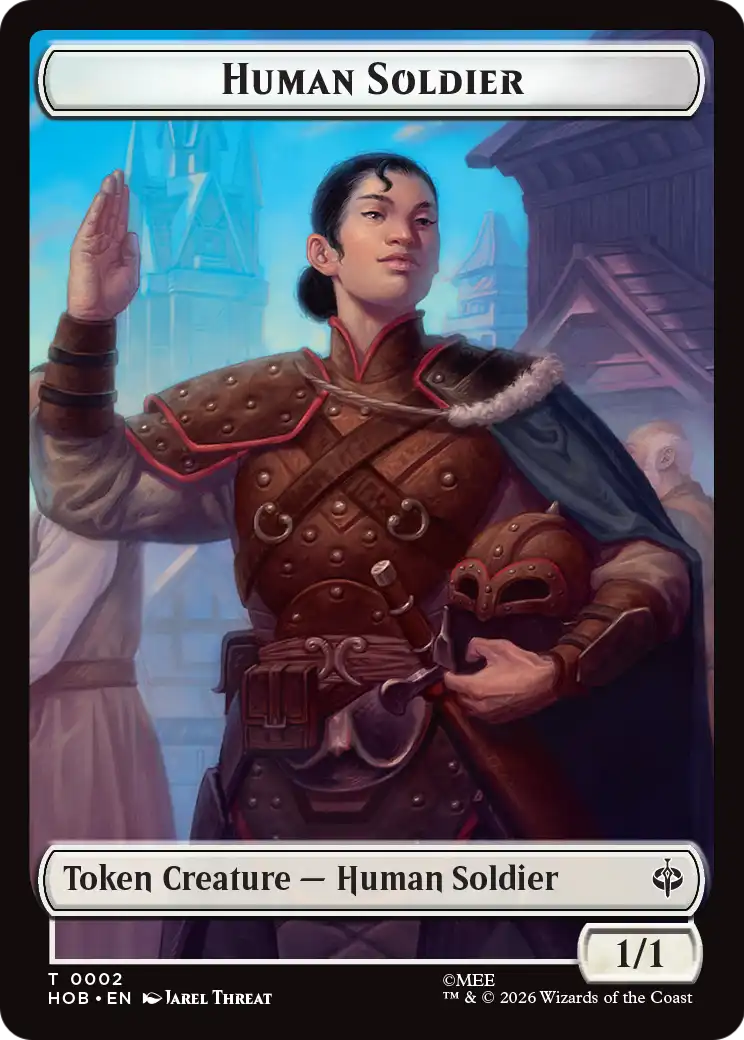 Human Soldier // Dwarf Double-Sided Token [The Hobbit Tokens] | Gate City Games LLC