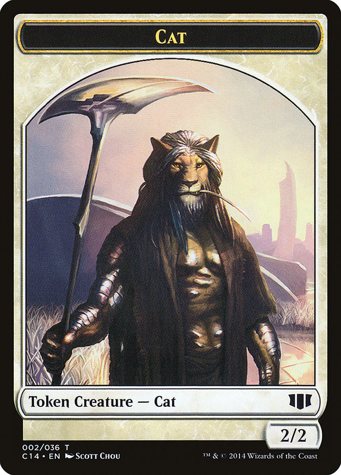 Angel // Cat Double-Sided Token [Commander 2014 Tokens] | Gate City Games LLC