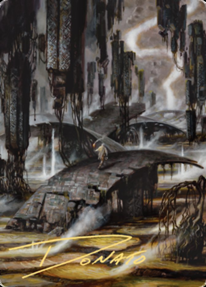 Grimclimb Pathway Art Card (Gold-Stamped Signature) [Zendikar Rising Art Series] | Gate City Games LLC