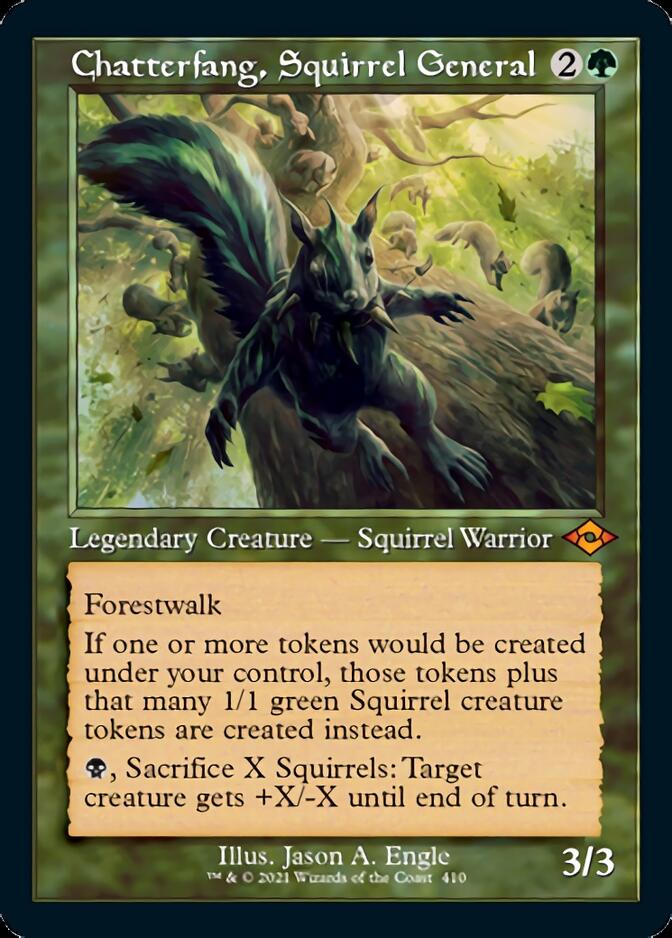 Chatterfang, Squirrel General (Retro Foil Etched) [Modern Horizons 2] | Gate City Games LLC