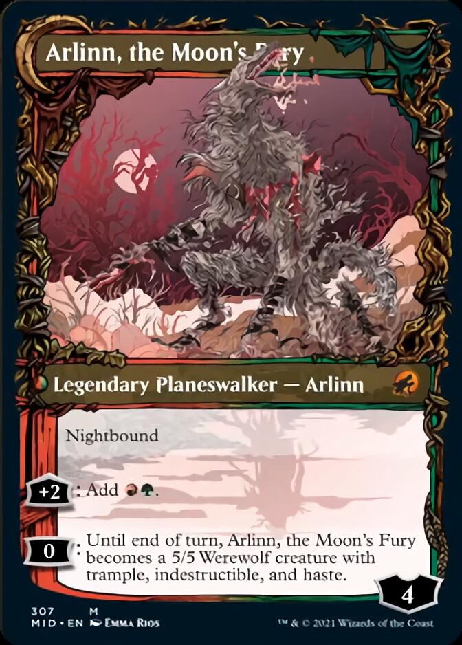 Arlinn, the Pack's Hope // Arlinn, the Moon's Fury (Showcase Equinox) [Innistrad: Midnight Hunt] | Gate City Games LLC