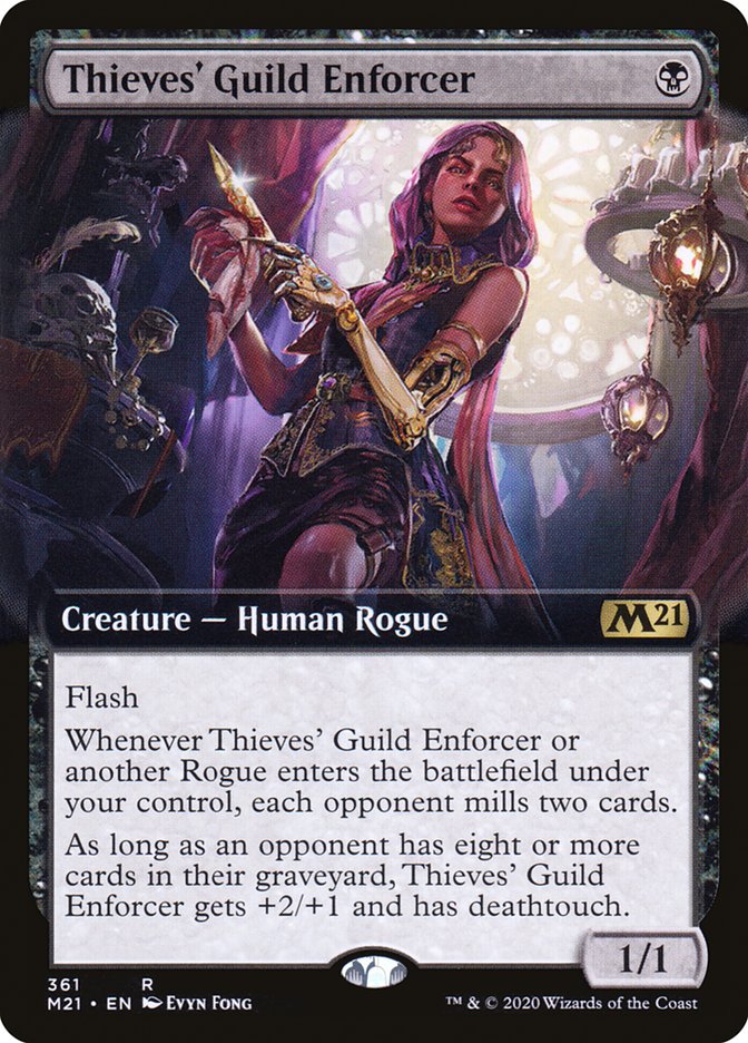 Thieves' Guild Enforcer (Extended Art) [Core Set 2021] | Gate City Games LLC