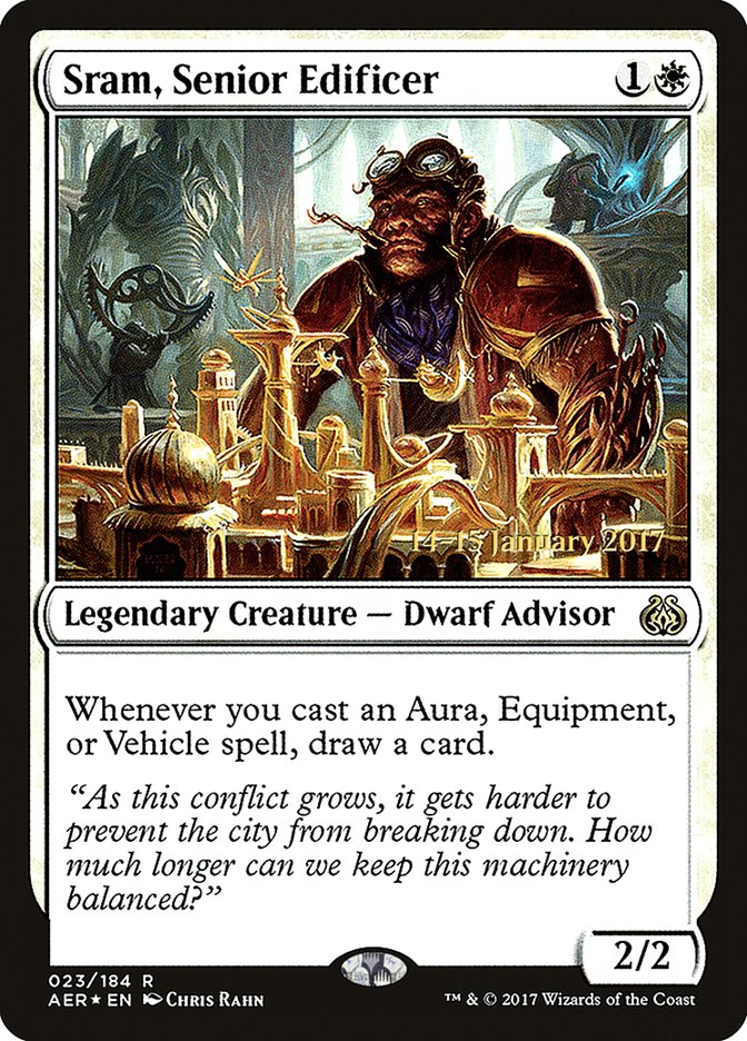 Sram, Senior Edificer [Aether Revolt Prerelease Promos] | Gate City Games LLC