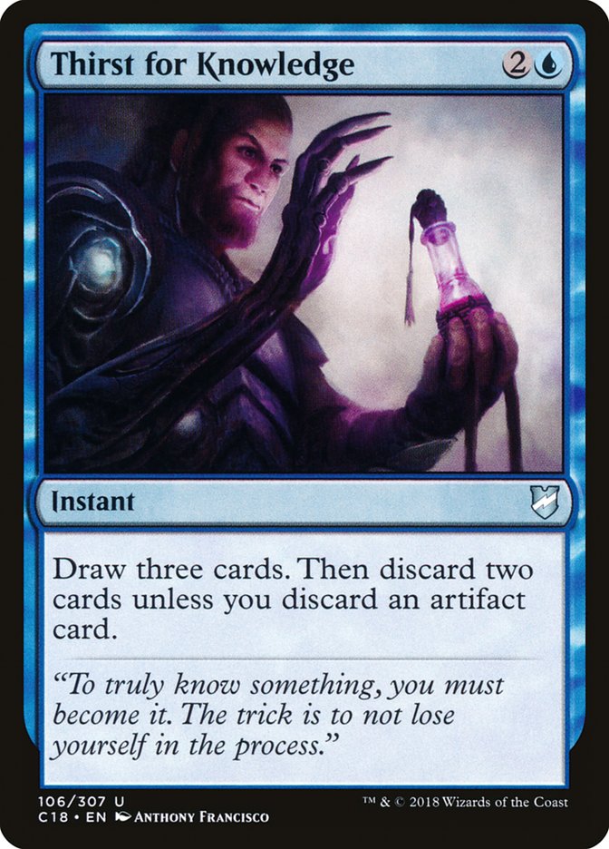 Thirst for Knowledge [Commander 2018] | Gate City Games LLC