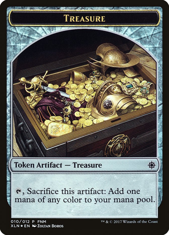 Vampire // Treasure Double-Sided Token [Friday Night Magic 2017] | Gate City Games LLC