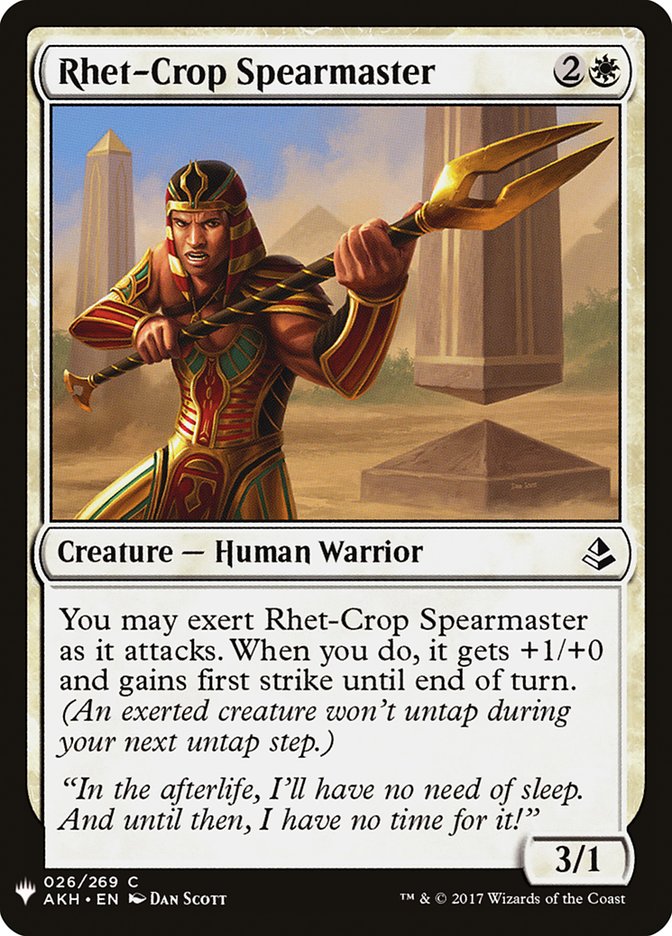 Rhet-Crop Spearmaster [Mystery Booster] | Gate City Games LLC
