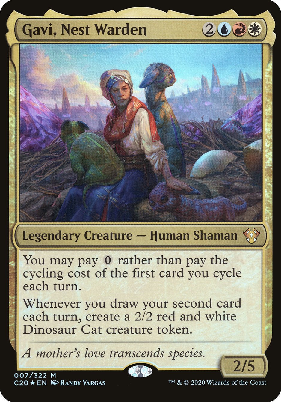 Gavi, Nest Warden (Oversized) [Commander 2020 Oversized] | Gate City Games LLC