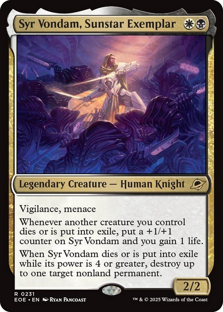 Syr Vondam, Sunstar Exemplar [Edge of Eternities] | Gate City Games LLC