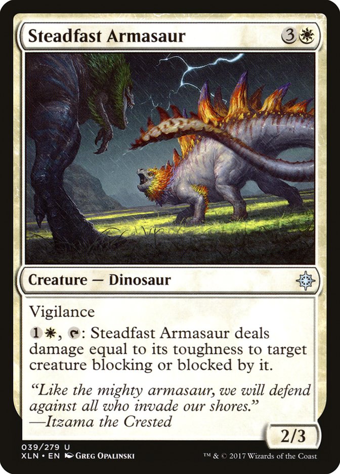 Steadfast Armasaur [Ixalan] | Gate City Games LLC