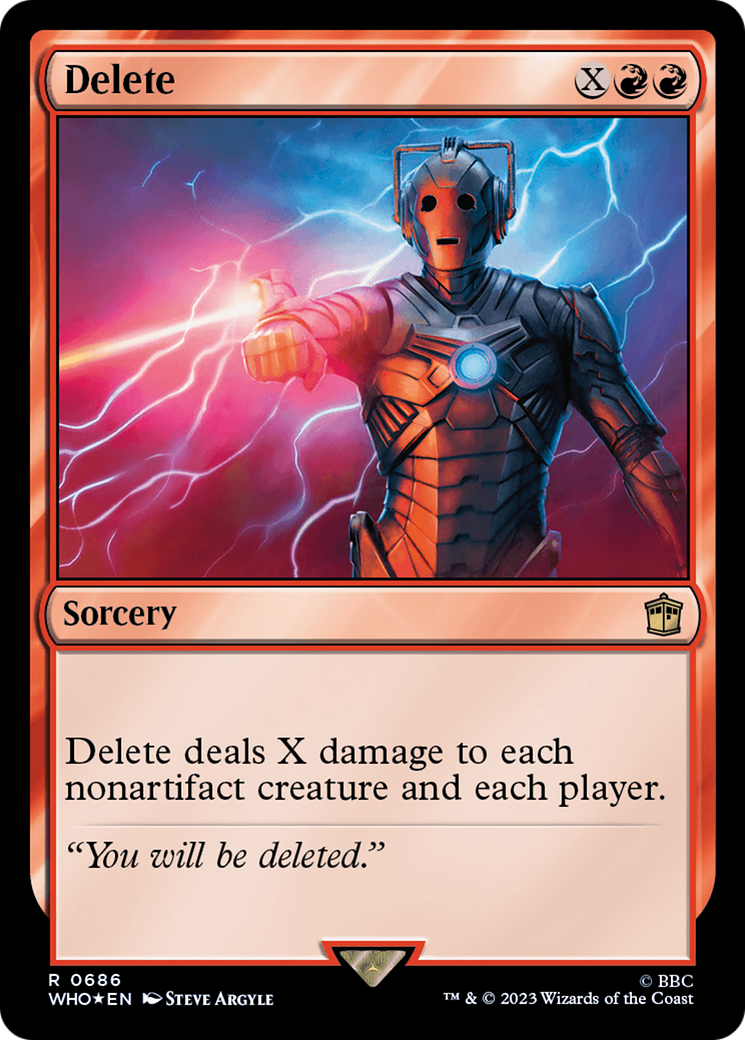 Delete (Surge Foil) [Doctor Who] | Gate City Games LLC