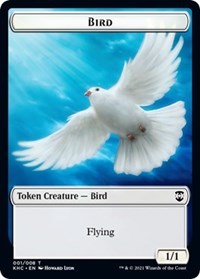 Bird (001) // Soldier Double-Sided Token [Kaldheim Commander Tokens] | Gate City Games LLC