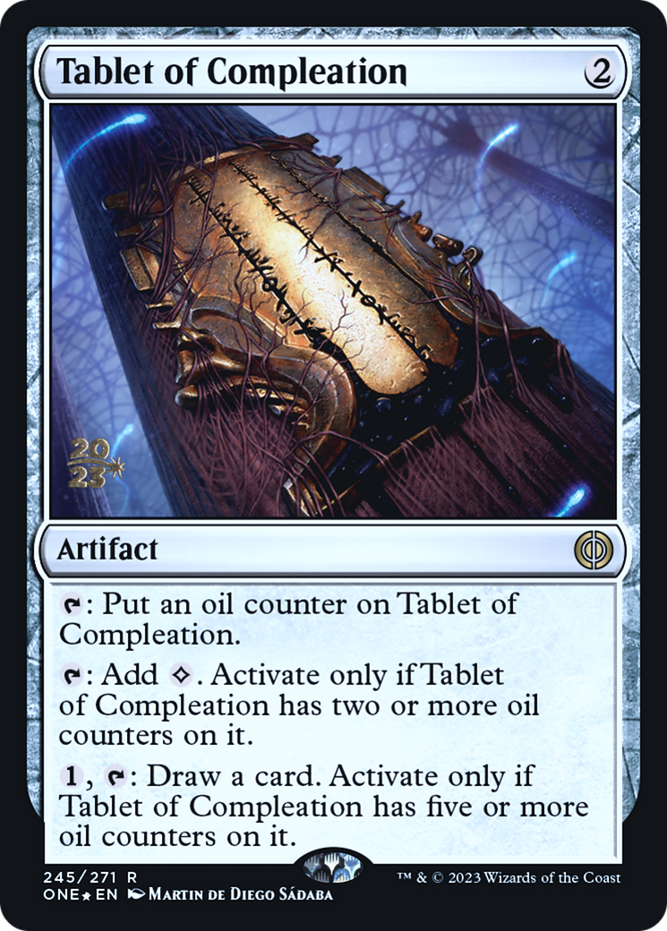 Tablet of Compleation [Phyrexia: All Will Be One Prerelease Promos] | Gate City Games LLC