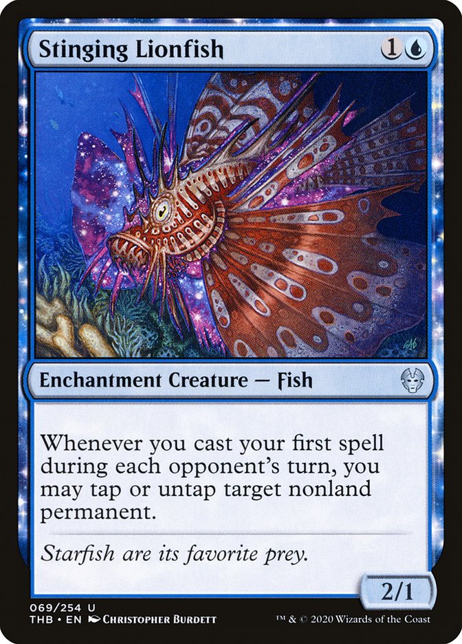 Stinging Lionfish [Theros Beyond Death] | Gate City Games LLC