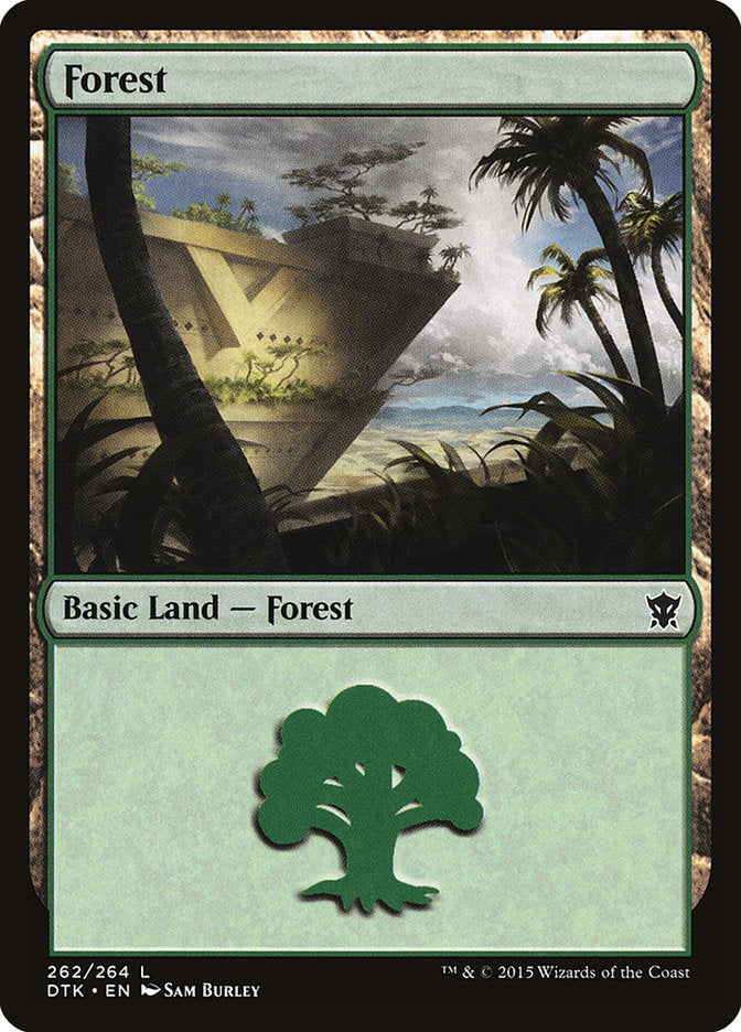 Forest (262) [Dragons of Tarkir] | Gate City Games LLC