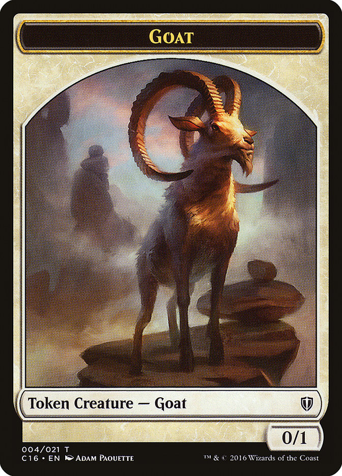 Goat // Thopter Double-Sided Token [Commander 2016 Tokens] | Gate City Games LLC