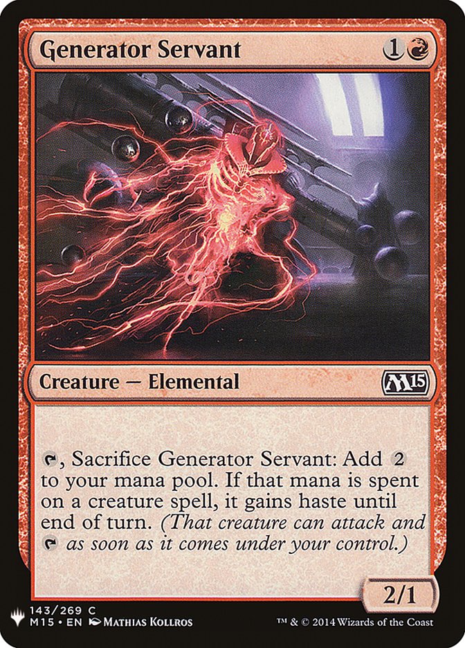 Generator Servant [Mystery Booster] | Gate City Games LLC