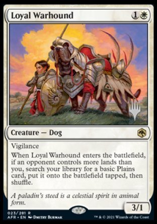 Loyal Warhound (Promo Pack) [Dungeons & Dragons: Adventures in the Forgotten Realms Promos] | Gate City Games LLC