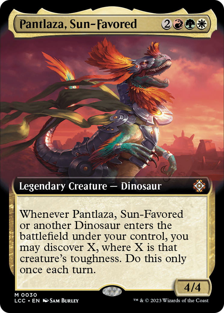 Pantlaza, Sun-Favored (Extended Art) [The Lost Caverns of Ixalan Commander] | Gate City Games LLC