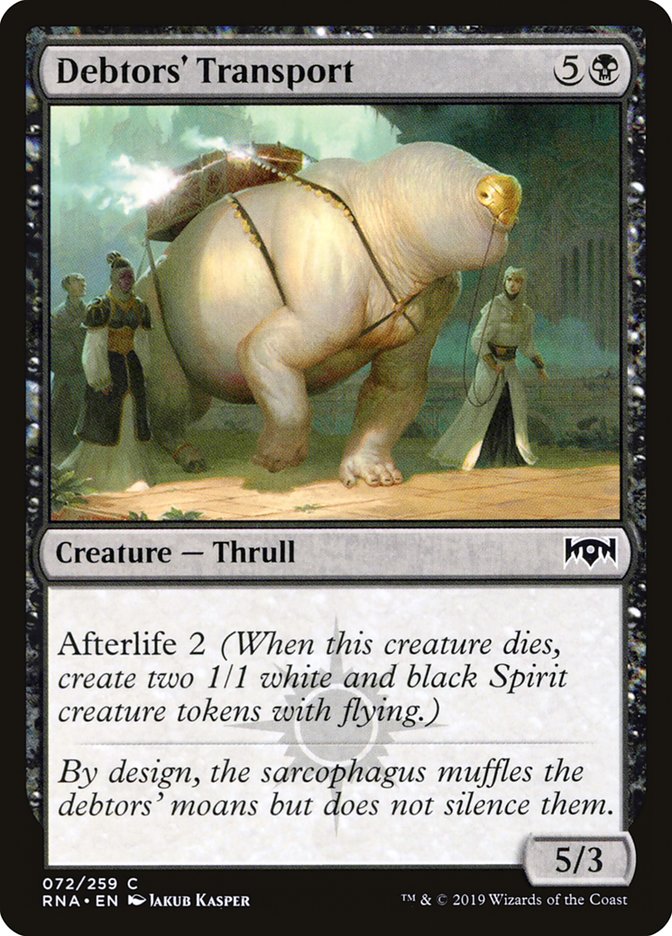 Debtors' Transport [Ravnica Allegiance] | Gate City Games LLC