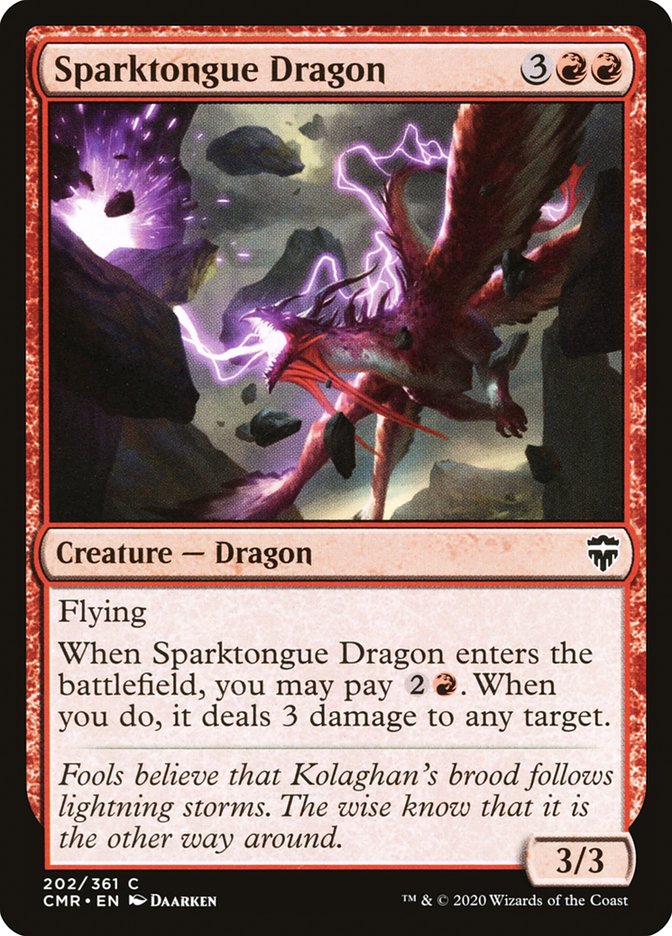 Sparktongue Dragon [Commander Legends] | Gate City Games LLC