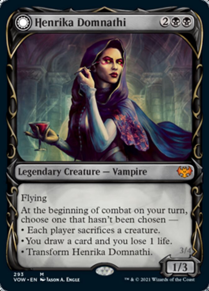 Henrika Domnathi // Henrika, Infernal Seer (Showcase Fang Frame) [Innistrad: Crimson Vow] | Gate City Games LLC