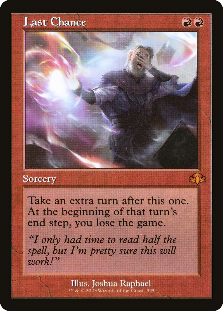 Last Chance (Retro) [Dominaria Remastered] | Gate City Games LLC