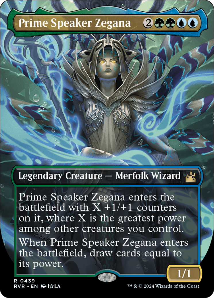 Prime Speaker Zegana (Anime Borderless) [Ravnica Remastered] | Gate City Games LLC