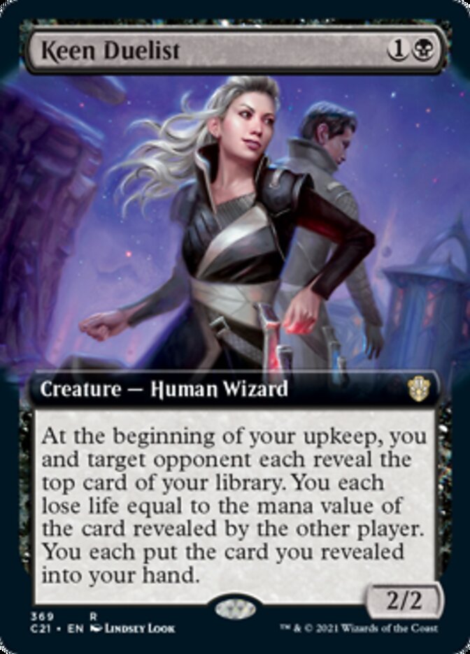 Keen Duelist (Extended Art) [Commander 2021] | Gate City Games LLC