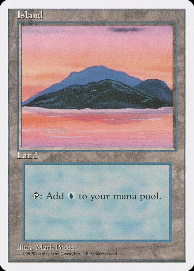 Island (Sunset / Signature on Left) [Fourth Edition] | Gate City Games LLC