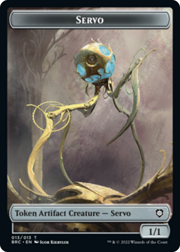 Servo // Powerstone Double-Sided Token [The Brothers' War Commander Tokens] | Gate City Games LLC