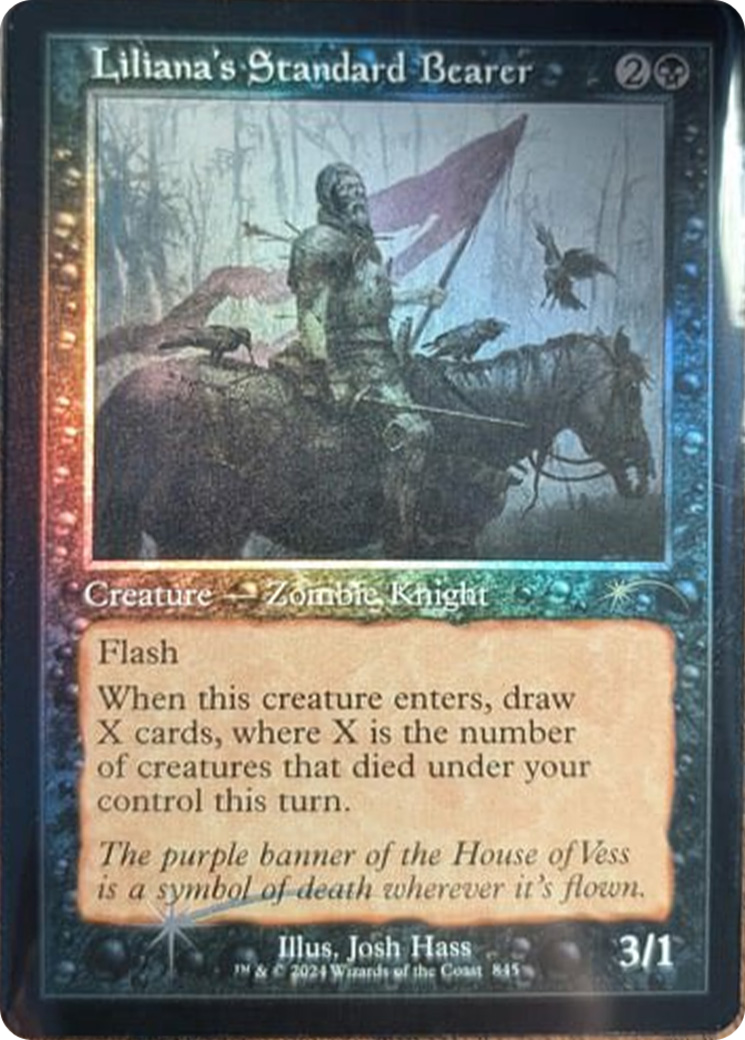 Liliana's Standard Bearer (Retro Frame) [Secret Lair Drop Series] | Gate City Games LLC