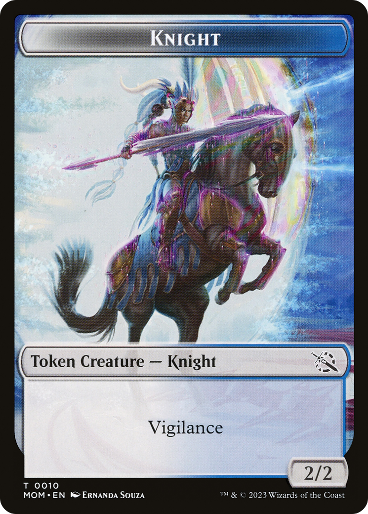 Thopter // Knight (10) Double-Sided Token [March of the Machine Tokens] | Gate City Games LLC