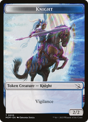 Thopter // Knight (10) Double-Sided Token [March of the Machine Tokens] | Gate City Games LLC