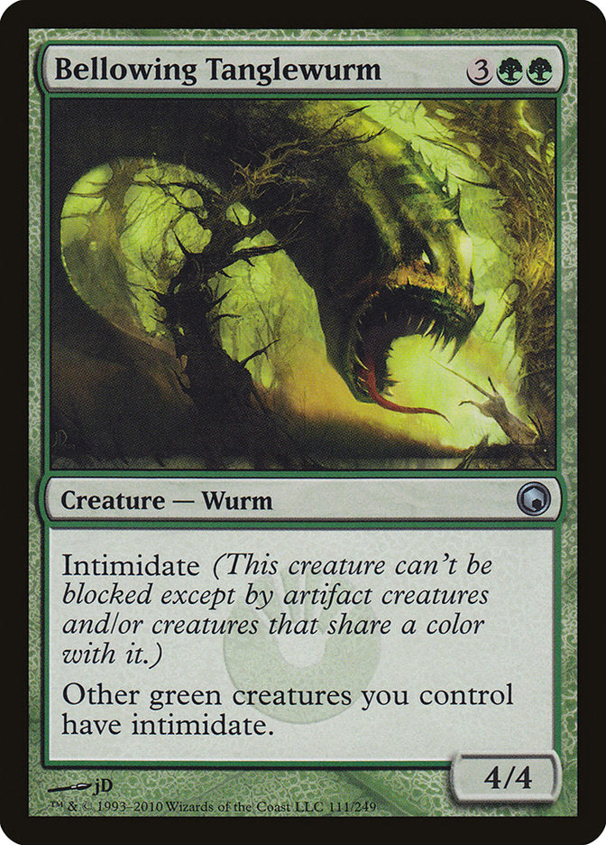 Bellowing Tanglewurm [Scars of Mirrodin] | Gate City Games LLC