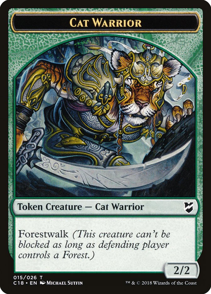 Cat Warrior Token [Commander 2018 Tokens] | Gate City Games LLC