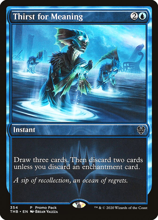 Thirst for Meaning (Promo Pack) [Theros Beyond Death Promos] | Gate City Games LLC