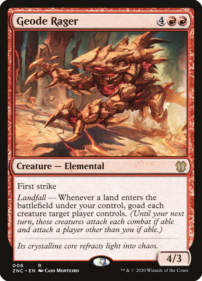 Geode Rager [Zendikar Rising Commander] | Gate City Games LLC