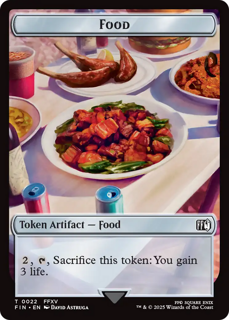 Hero (0003) // Food Double-Sided Token [FINAL FANTASY Tokens] | Gate City Games LLC