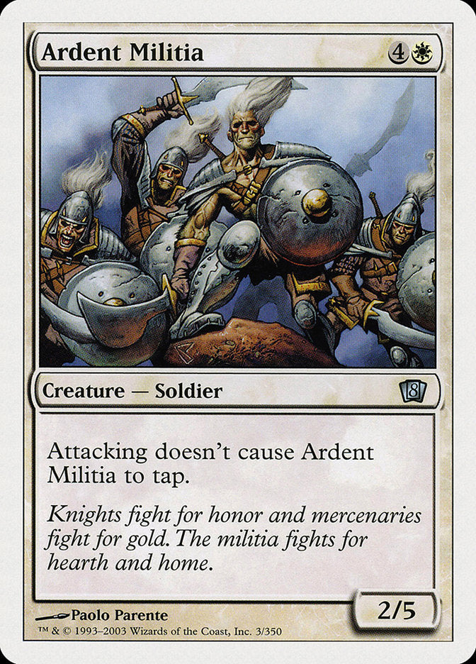 Ardent Militia [Eighth Edition] | Gate City Games LLC