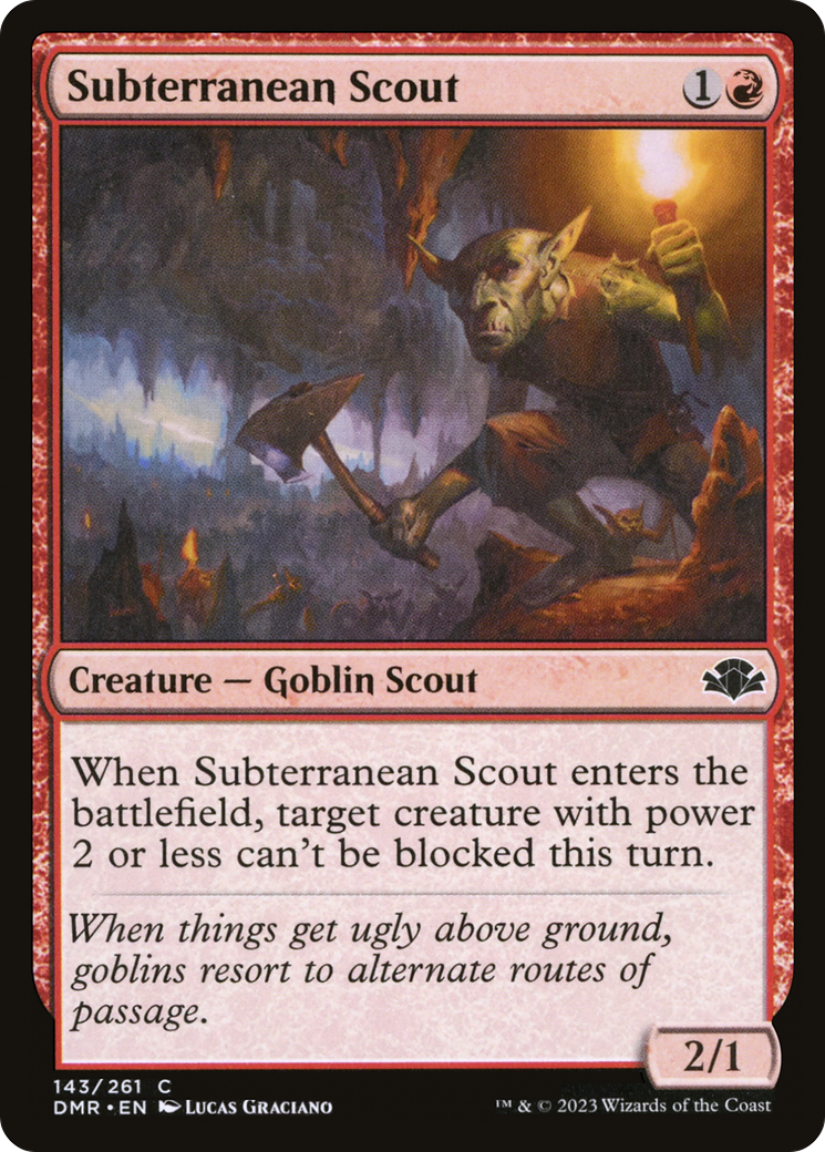 Subterranean Scout [Dominaria Remastered] | Gate City Games LLC